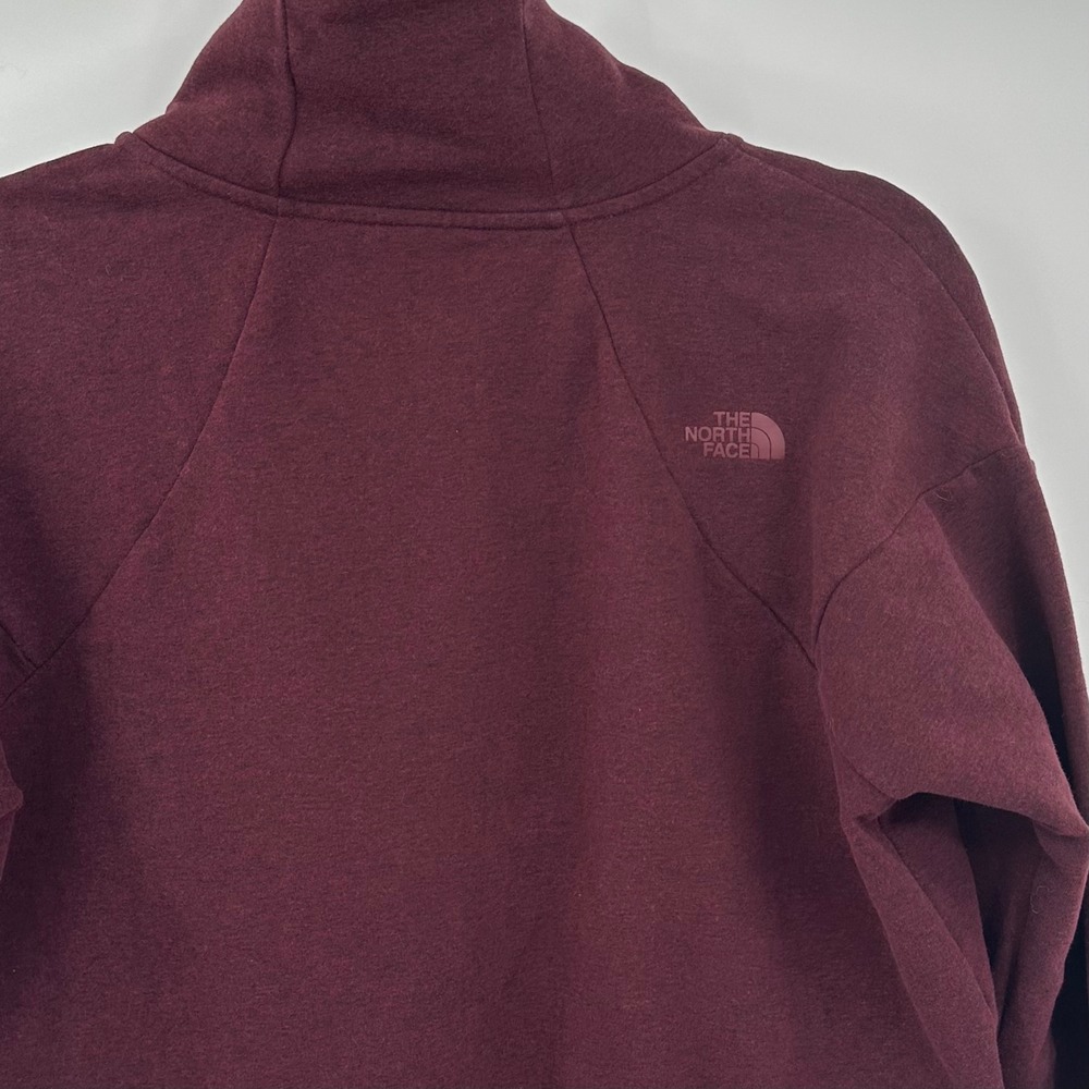 The North Face Motivation Mock Neck‎ Fleece Pullover Burgundy Size Large - Picture 8 of 12